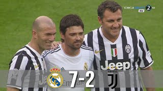 Real Madrid Legends Zidane Figo R CarlosSeedorf  vs Juventus Nedved DavidsVieri [upl. by Gitt]