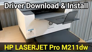 Download and Install HP Laserjet M211dw Laser Printer [upl. by Rabaj418]