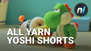 ALL Yarn Yoshi Shorts  Poochy amp Yoshis Woolly World Short Movies [upl. by Esyak701]