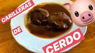 Receta CARRILLERAS de CERDO al VINO Tinto Fácil y Sencillo🐷 [upl. by Ocirnor]