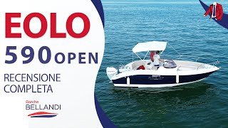 EOLO 590 OPEN CUSTOM test velocità della barca sul Lago di Garda con Oscar Bellandi [upl. by Aihtenak451]