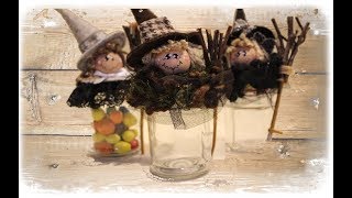 Befanine su barattolo  tutorial by CraftOnLine [upl. by Noryk]