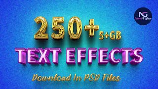 250 Text Effects Download In PSD PNG JPEG Files Noreen Graphics [upl. by Editha]