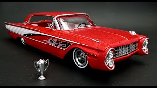 1961 Ford Galaxie Custom Lowrider 125 Scale Model Kit Build How To Assemble Paint Decal Interior [upl. by Josephina]