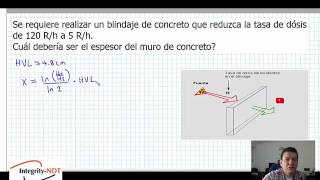 Radiografía Industrial Ejemplo de BLINDAJES para Ir192 [upl. by Trisa]