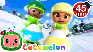 Snow Race with Cody amp Nina  CoComelon  Its Cody Time  CoComelon Songs for Kids amp Nursery Rhymes [upl. by Einittirb]