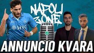 BOMBA Kvaratskhelia l’Annuncio in DIRETTA  NAPOLI ZONE EP 1 [upl. by Aicenev]