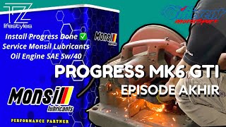 Finally Episode  PROGRESS DOWNPIPE amp AIR INTAKE  MONSIL LUBRICANTS OIL ENGINE  SERVICE mk6gti [upl. by Ara]