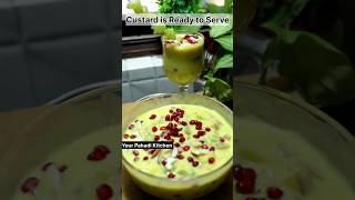 Easy Desserts 😍😋 Fruit Custard Recipe  Fruit Salad With Custard Sauce  How To Make Fruit Custard [upl. by Eibbob]