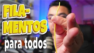 3 filamentos de IMPRESIÓN 3D para INICIAR [upl. by Atiuqa454]