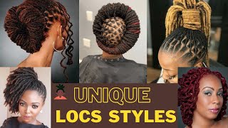 How to style locs  Loc Hairstyles  beautiful loc hairstyles [upl. by Hcelemile273]