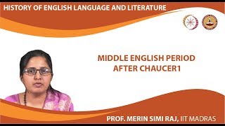 Middle English period after Chaucer [upl. by Gaige132]