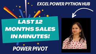 Power Pivot Hack LAST 12 MONTHS Sales in Minutes [upl. by Elwood15]