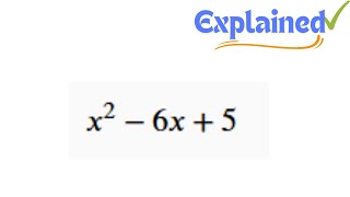 Factor x2  6x  5 [upl. by Ientruoc]