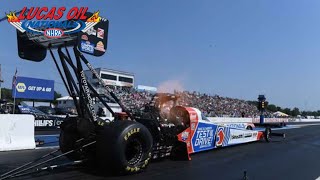 2023 NHRA Lucas Oil Nationals  Top Fuel Eliminations  Brainerd MN [upl. by Ateuqahs393]