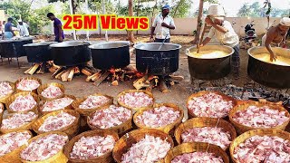 COOKING 500KG MUTTON BIRYANI  For 3000 Peoples Marriage Function [upl. by Wildee]