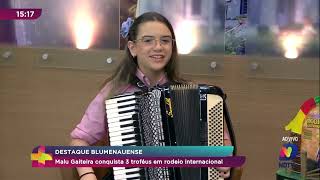 Malu Gaiteira no Programa Ver Mais  NDTV  Record  Blumenau [upl. by Solley]