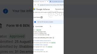 How to Fill US tax form  How to Submit US Tax Information in Google Adsense 2024 [upl. by Baxie]