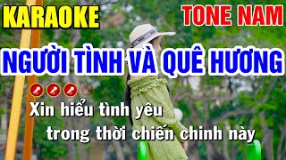 LIÊN KHÚC NGƯỜI TÌNH VÀ QUÊ HƯƠNG Karaoke Tone  BEAT CHUẨN  ► Dáng Quê Karaoke [upl. by Mientao833]