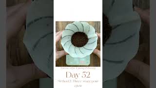 PourOver Coffee Daily Recipe  Day52 Hario V60 Suiren Dripper  Brewing Method2 Threestage pour [upl. by Hacim]