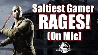 THE SALTIEST GAMER EVER RAGE QUITS  Mortal Kombat X [upl. by Sanson117]