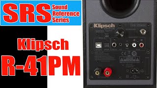 SRS Klipsch R41PM Powered bookshelf speakers with Bluetooth® and builtin phono preamp [upl. by Cristie659]