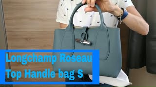 LONGCHAMP Roseau Top Handle Bag Small  Review amp What fits  Birthday Haul Part 2 [upl. by Enyawal946]