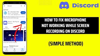 How To Fix The Microphone Not Working While Screen Recording On Discord [upl. by Kano]