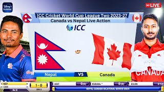 🔴 Live  Nepal vs Canada Live CWC League Match  NEP Vs CAN Live  CWC LeagueII Live cricketlive [upl. by Koby236]