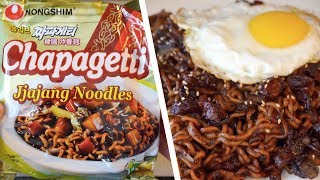 Upgraded Nongshim Chapagetti Recipe  Jjajangmen InstantNoodles w Fresh Pork amp Veggies 4K ASMR [upl. by Millan271]