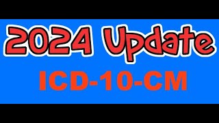 ICD10CM Update 2024 [upl. by Seavey88]