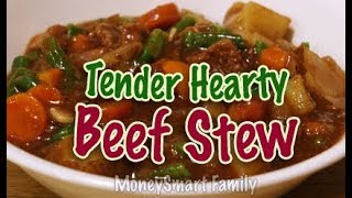 Beef Stew Recipe in a Crock Pot Easy Hearty Tender Delicious [upl. by Wojcik]