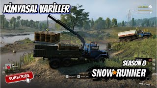 Kaybolmuş Kimyasal Variller Eco Action Sezon 8 Snow Runner [upl. by Ebbarta]