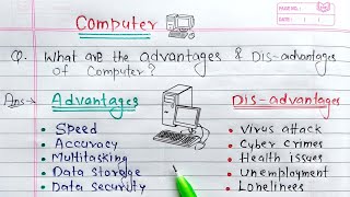 Advantages and Disadvantages of Computer  KeyPointsEducation [upl. by Vasti]