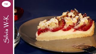 Zwetschgenkuchen mit Pudding und Streusel  Zubereitung mit TM  leicht und lecker [upl. by Cutter]