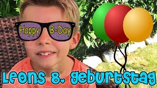 GEBURTSTAG 🎉 PARTY 🎊 GESCHENKE 🎁  LEON WIRD 8  Lulu amp Leon  Family and Fun [upl. by Draude]