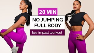 20 MIN LOW IMPACT FULL BODY HIIT WORKOUT for Beginners – No Jumping No Equipment  Kaji Pm [upl. by Luana]