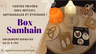 Ventes privées 100 Witchy artisanales et éthiques  Box Samhain  Halloween Automne Sorcière [upl. by Ludba]