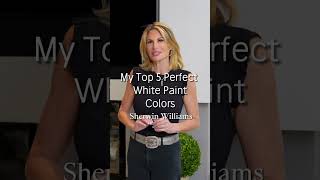 🎨 My Top 5 Perfect White Paint Colors from Sherwin Williams Love this Share it with a friend and S [upl. by Ayarahs]