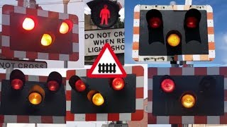 UK Level Crossings With Halogen Lights 2017 [upl. by Libbna]