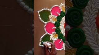 Best Rangoli diy 2024 rangoli diwali2024 diwalispecial diwalirangoli subscribe ytshorts bts [upl. by Puglia]