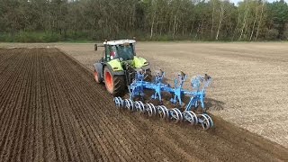 Claas Arion 640 amp Lemken Juwel 8  Flexpack Ploegen Pflügen Ploughing [upl. by Hesta]