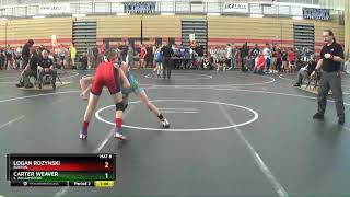 Schoolboy 97 Logan Rozynski BUXTON Vs Carter Weaver S Williamsport [upl. by Yecats2]