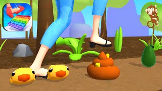 Tippy Toe 3D 🦶🤶🦵 TIPPY TOE 3D GAME WALKTHROUGH  All Levels Gameplay Androidios [upl. by Kotta685]