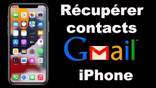 Comment récupérer les contacts Gmail sur iPhone 📱➡️☁️ [upl. by Andriette]