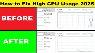 Fixed CPU 100 Usage In Windows 10 amp 11  Reduce High CPU Usage  How to Fix High CPU Usage 2025 [upl. by Nobell621]