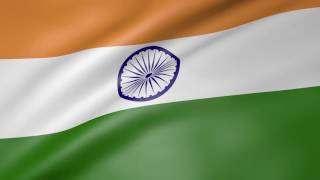 Indian National Anthem  Waving Flag  Jana Gana Mana [upl. by Takeo]