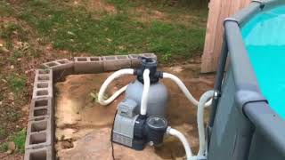 20x48 Intex Pool with Sand Filter Part 2 [upl. by Legir675]