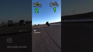 Yamaha MT09 vs Kawasaki Z900 mt09 z900 yamaha kawasaki shorts [upl. by Aerehs]