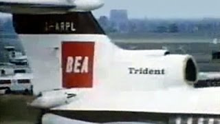 BEA Hawker Siddeley Trident 1C Promo Film  1968 [upl. by Guild411]